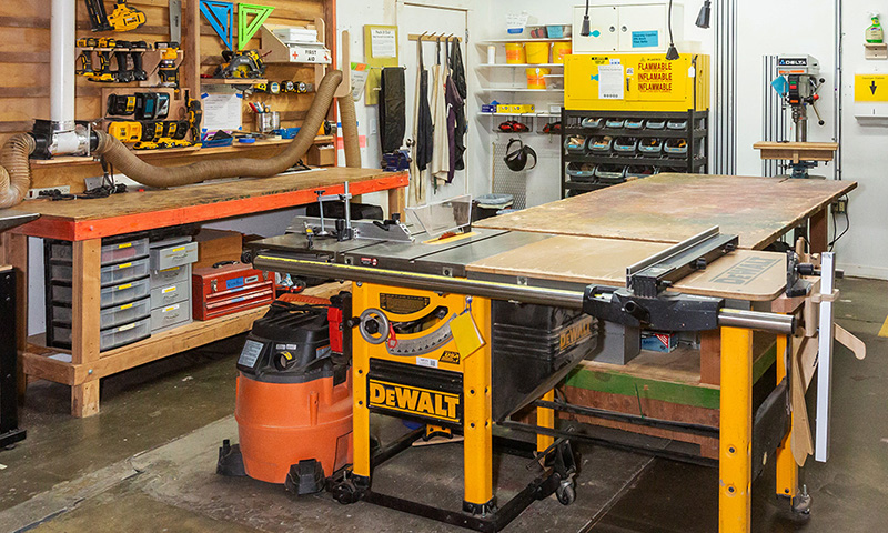 Table Saw in workshop