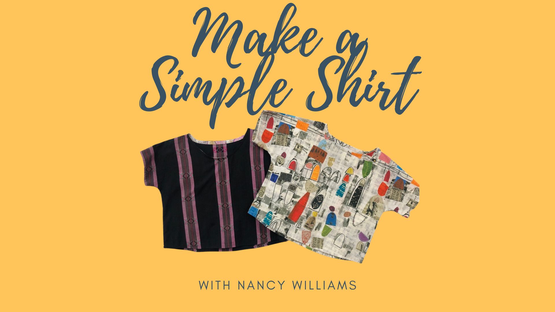 "Make a simple shirt" with two hand made shirts